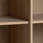 Linley Cabinet With 2 Doors And 4 Shelves In White Oak - Price Crash Furniture