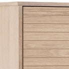 Linley Cabinet With 2 Doors And 4 Shelves In White Oak - Price Crash Furniture