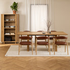 Colima 210cm Dining Table In Oak - Price Crash Furniture