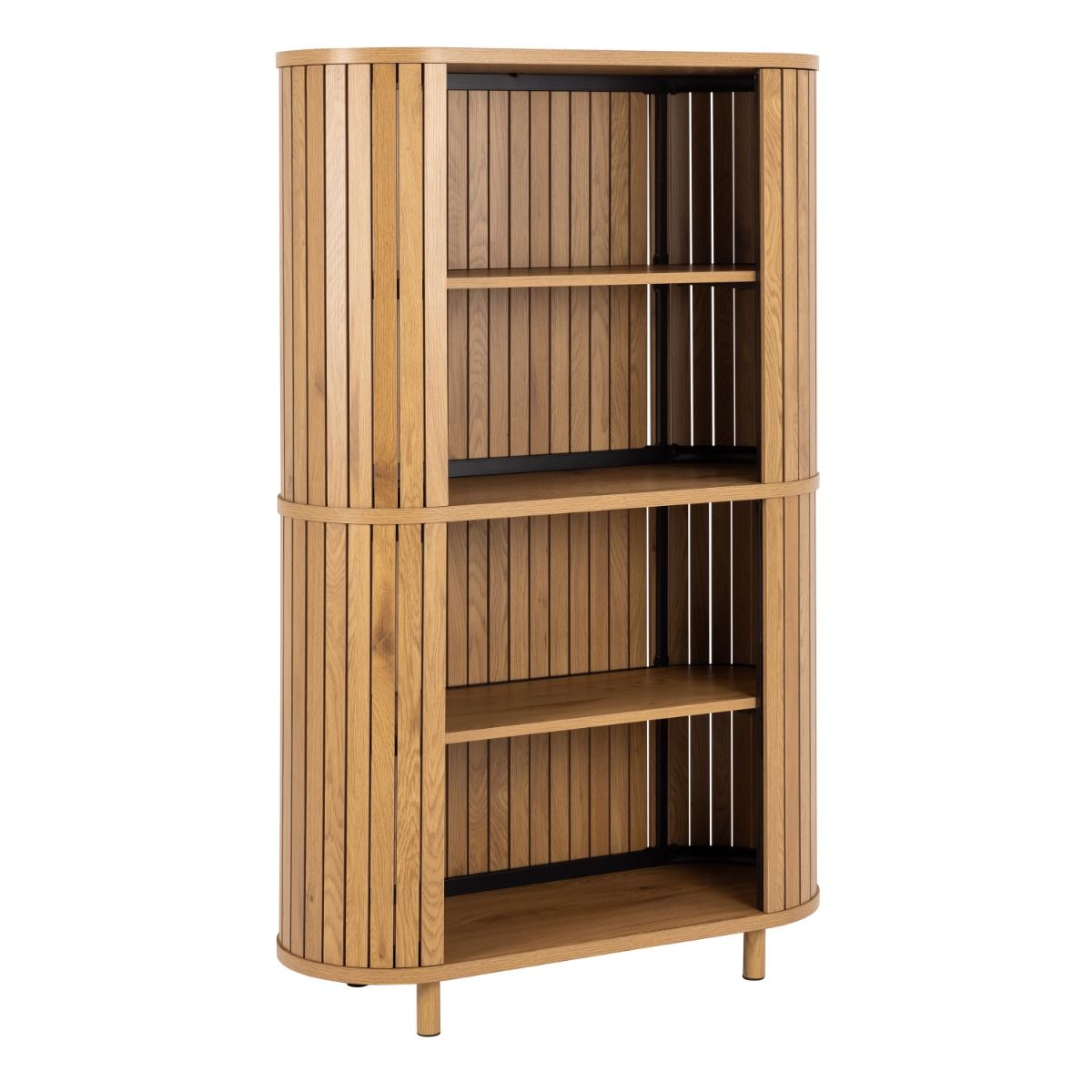 Colima 4 Shelf Bookcase In Oak - Price Crash Furniture