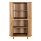 Colima 4 Shelf Bookcase In Oak - Price Crash Furniture