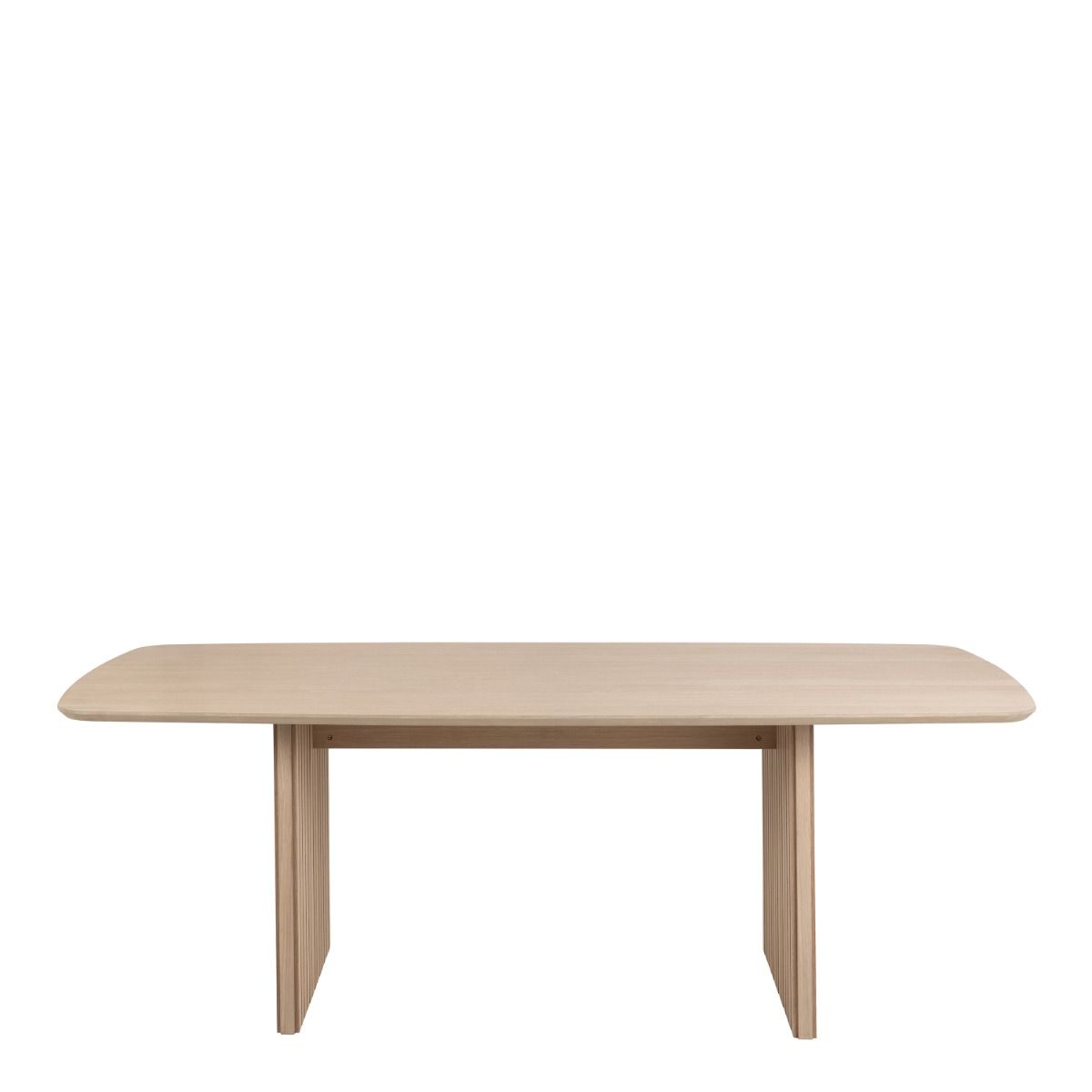 Christo 220cm 8 Seater Dining Table In Oak - Price Crash Furniture