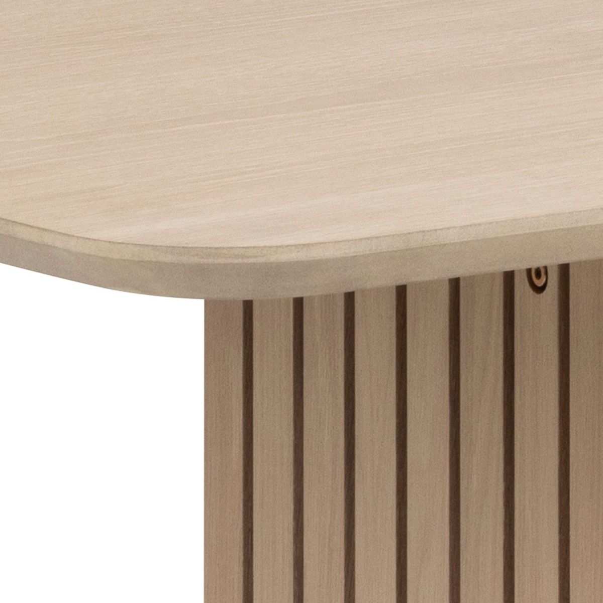 Christo 220cm 8 Seater Dining Table In Oak - Price Crash Furniture