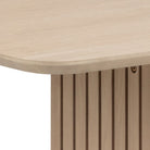 Christo 220cm 8 Seater Dining Table In Oak - Price Crash Furniture