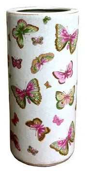 Butterfly Design Ceramic Umbrella Stand - Price Crash Furniture