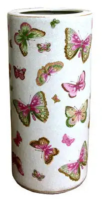 Butterfly Design Ceramic Umbrella Stand - Price Crash Furniture