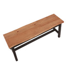 Corona Black Bench seat - live edge large dining bench - Price Crash Furniture