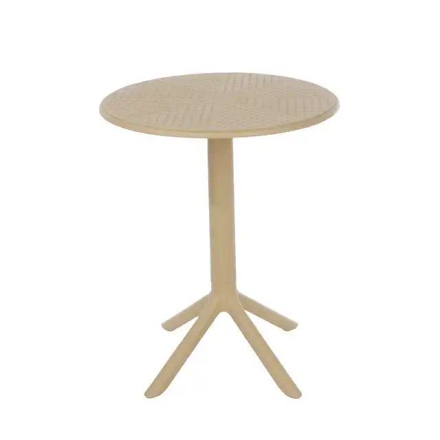 3 Piece Garden Outdoor Bistro Table & 2 x Chair Set Sand - Price Crash Furniture