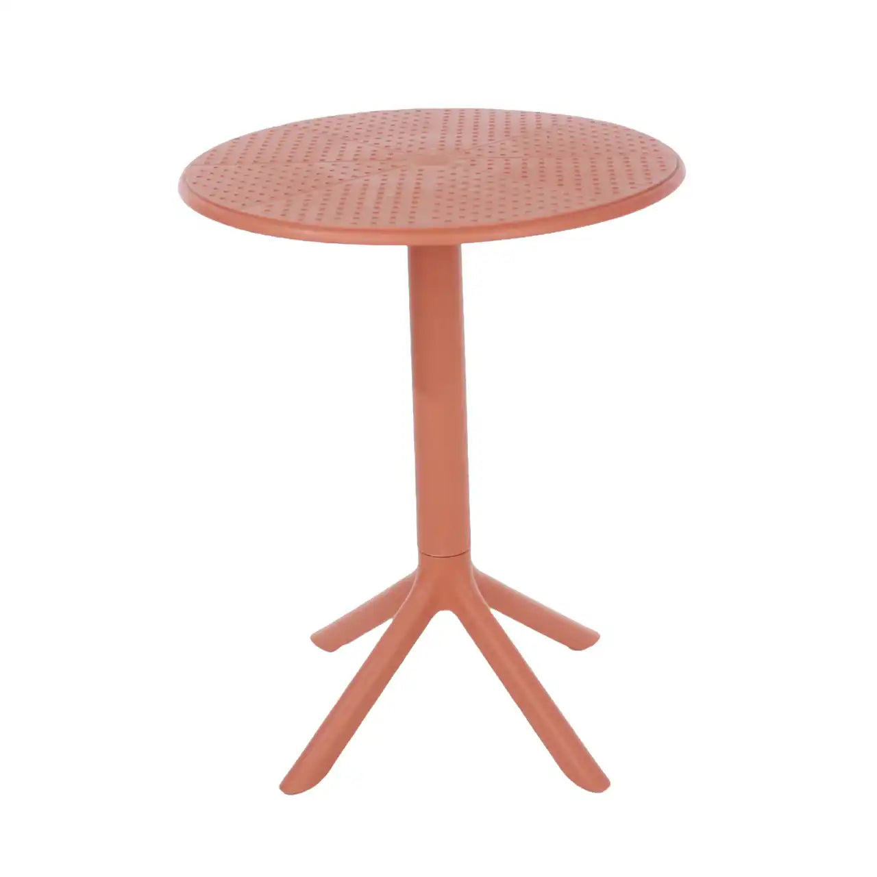 3 Piece Outdoor Garden Bistro Table & 2 x Chair Set Terracotta - Price Crash Furniture