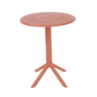 3 Piece Outdoor Garden Bistro Table & 2 x Chair Set Terracotta - Price Crash Furniture