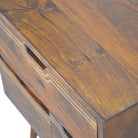 Multi Drawer Chestnut Bedside with Removeable Drawers - Price Crash Furniture