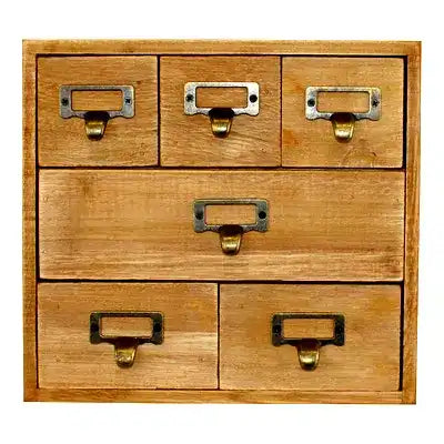 6 Drawer Storage Unit Trinket Drawers - Price Crash Furniture