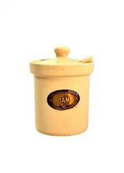 Ceramic Jam Jar With Ceramic Spoon - Price Crash Furniture