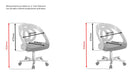 PC606 Helsinki Office Desk Chair in Grey by Jual - Price Crash Furniture