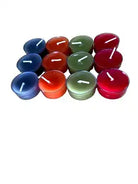 Multi Coloured Patterned Scented Tea Light Candles, Pack Of 12 - Price Crash Furniture
