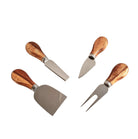 Set Of 4 Acacia Wood Cheese Knifes - Price Crash Furniture