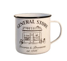 White General Store Retro Tin Mug - Price Crash Furniture