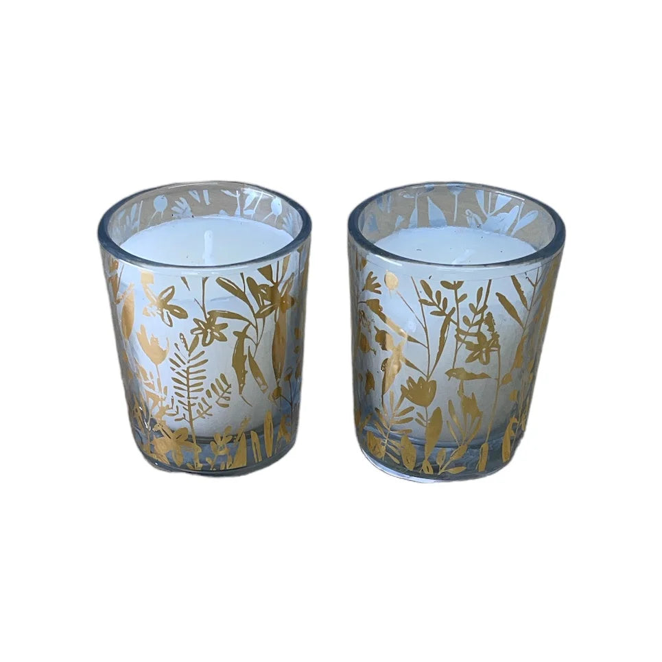 Scented Leaf Votive Candles, Pack Of 2 - Price Crash Furniture