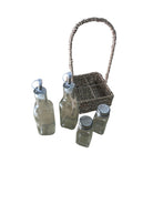 Oils And Cruet Set With Seagrass Holder - Price Crash Furniture