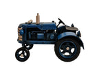 Blue Metal Tractor Ornament 17cm - Price Crash Furniture