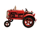 Red Metal Tractor Ornament 17cm - Price Crash Furniture