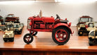 Red Metal Tractor Ornament 17cm - Price Crash Furniture