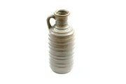 Ceramic Grey Ribbed Vase With Handle 27cm - Price Crash Furniture