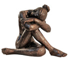 Sitting Woman Statue Bronze Style 41cm - Price Crash Furniture