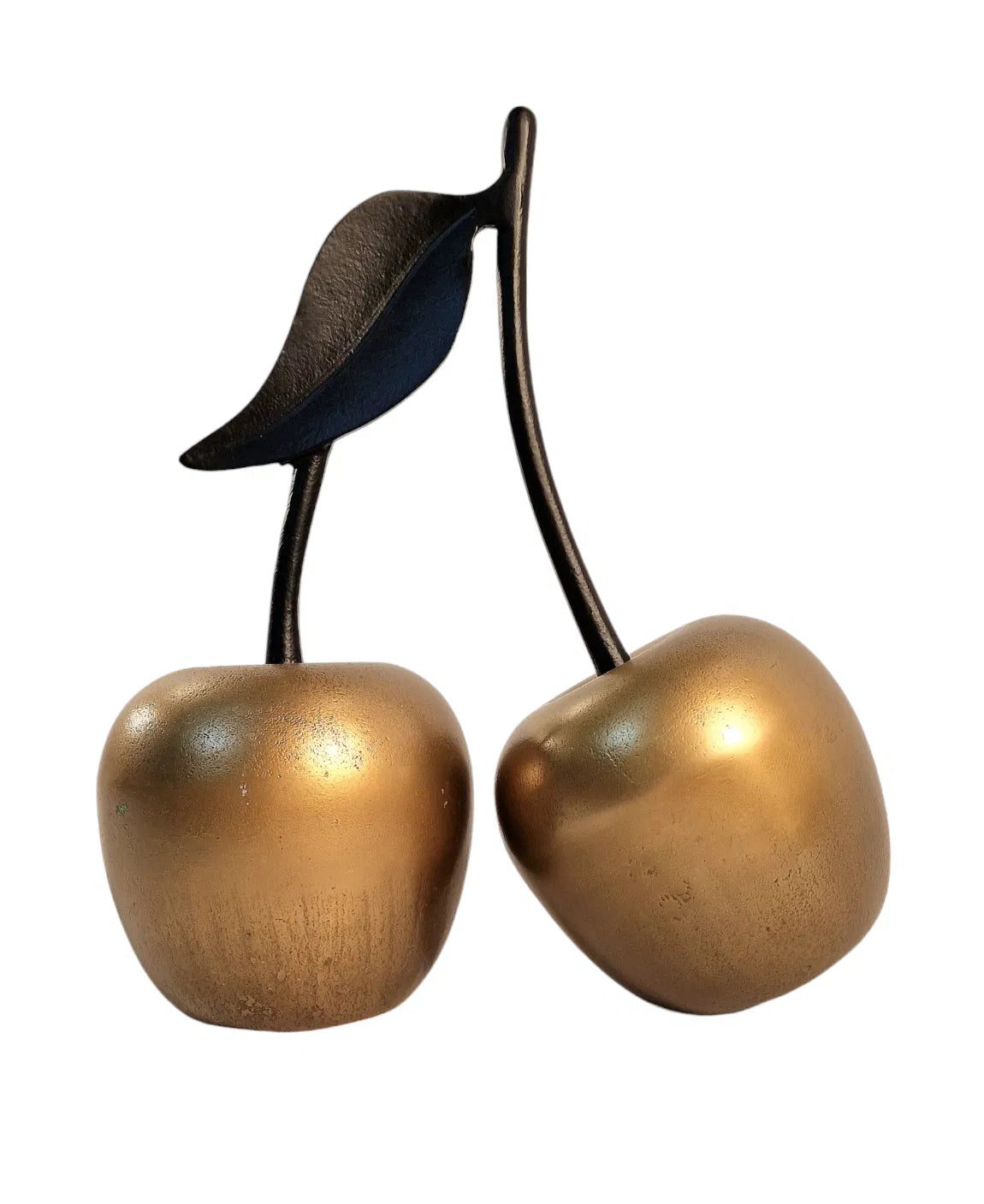 Gold Aluminium Cherry Ornament 22.5cm - Price Crash Furniture