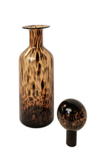 Leopard Print Design Glass Jar Bottle Style Ornament 52cm - Price Crash Furniture