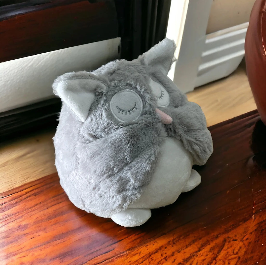 Grey Soft Owl Door Stop - Price Crash Furniture