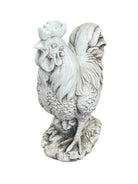 Stone Effect White Cockerel Statue - Price Crash Furniture