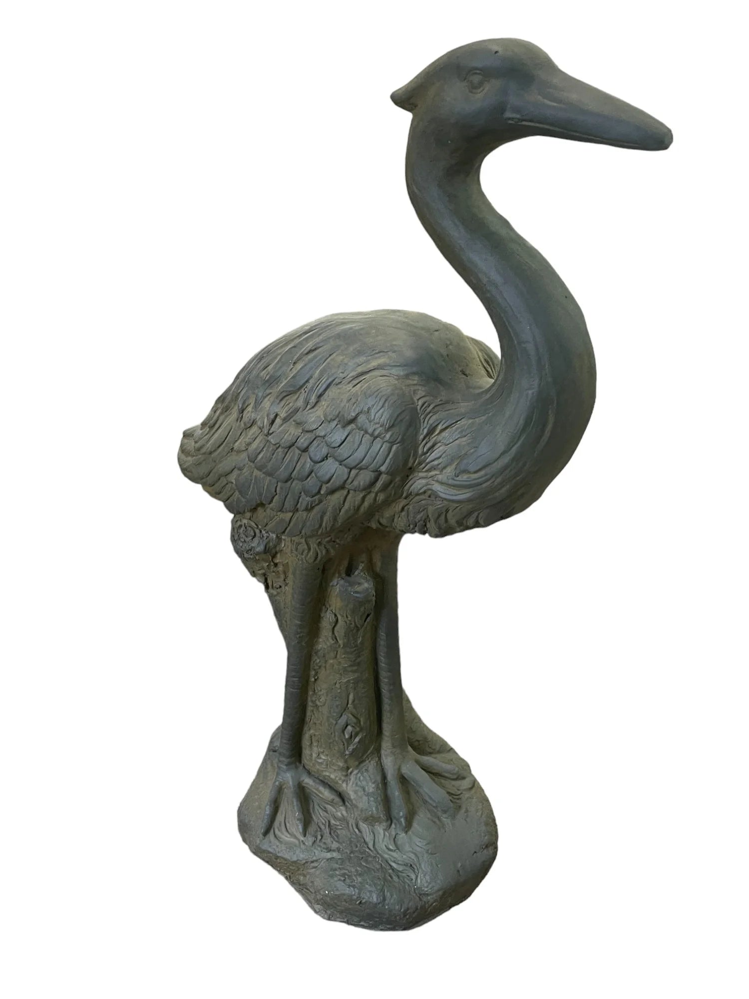 Stone Effect Grey Heron Statue - Price Crash Furniture