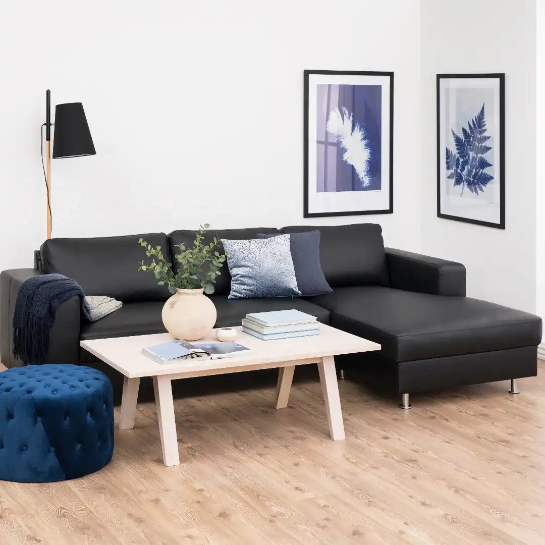 A - Line Coffee Table in White Oak - Price Crash Furniture