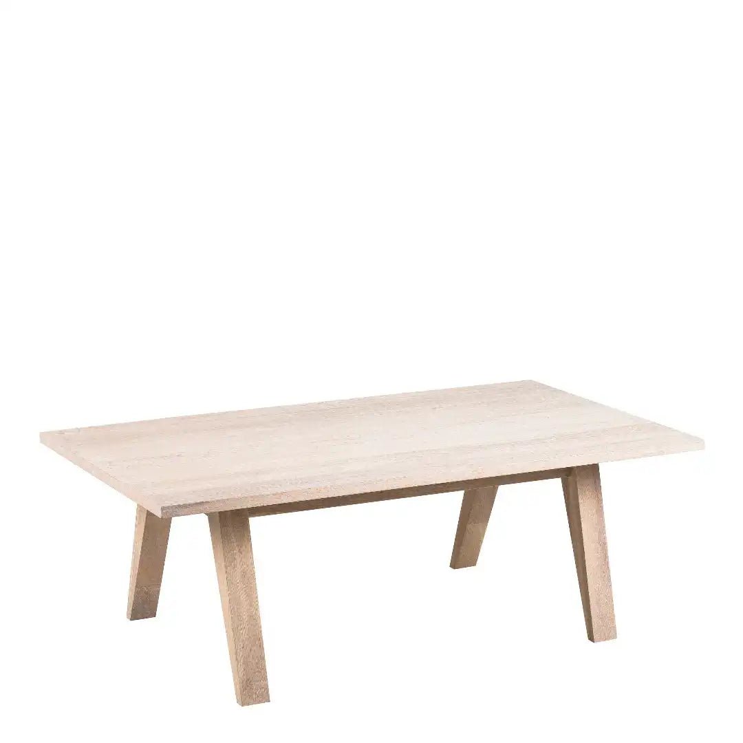 A - Line Coffee Table in White Oak - Price Crash Furniture