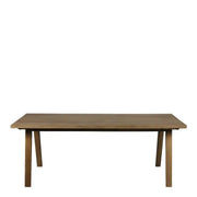 A - Line Rectanglar Dining Table in Smoked Oak - Price Crash Furniture