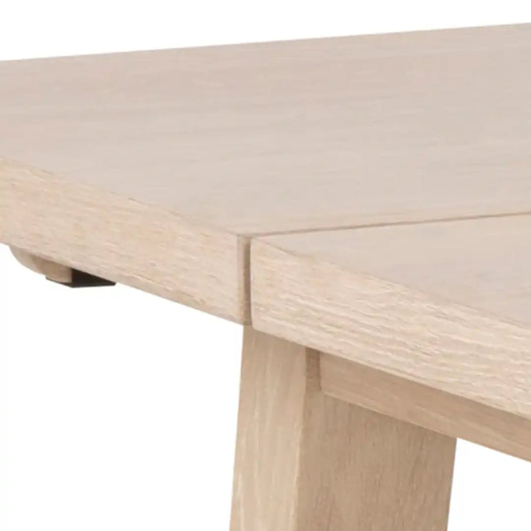 A - Line Rectanglar Dining Table in White Oak - Price Crash Furniture
