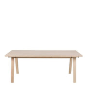 A - Line Rectanglar Dining Table in White Oak - Price Crash Furniture