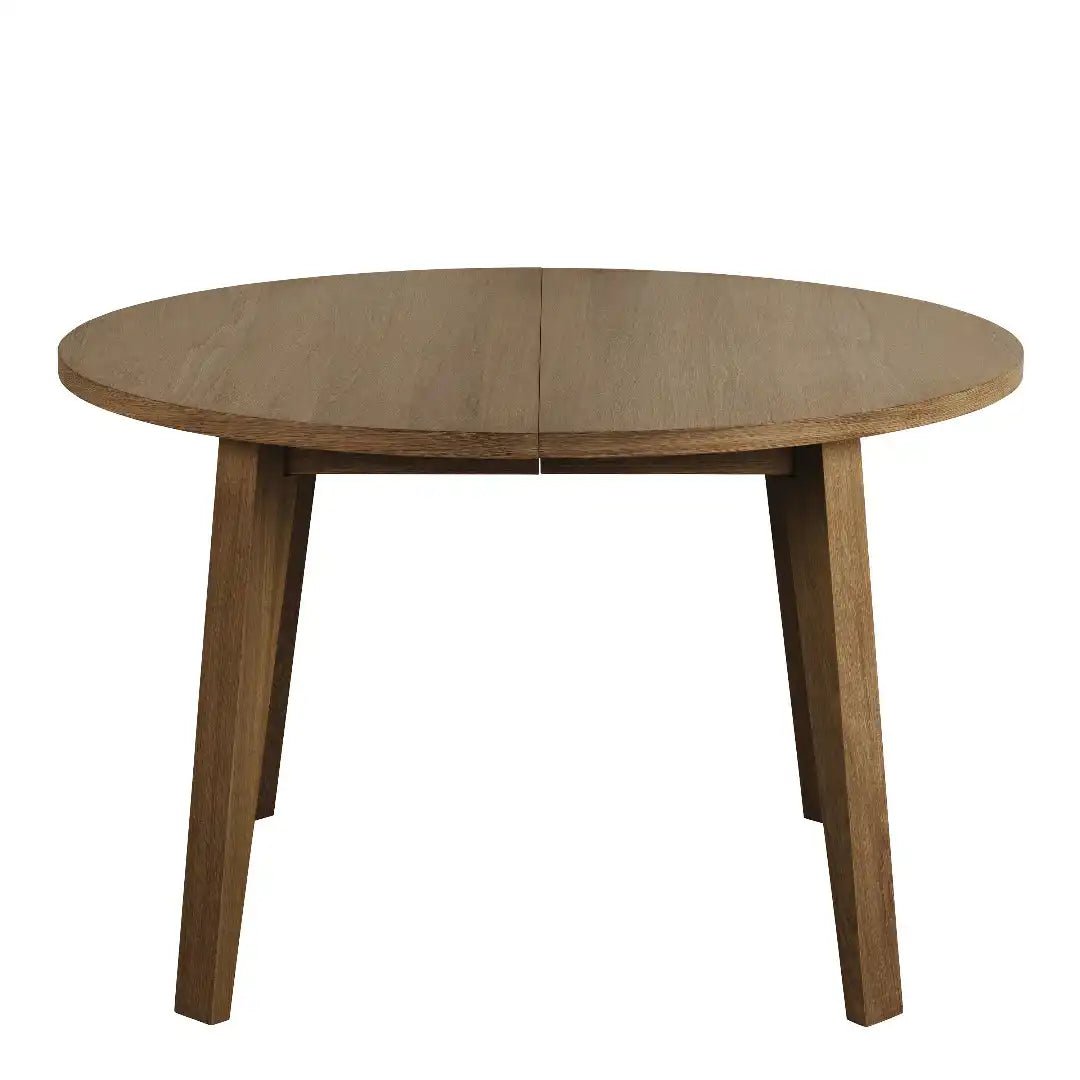 A - Line Round Dining Table Smoked Oak - Price Crash Furniture