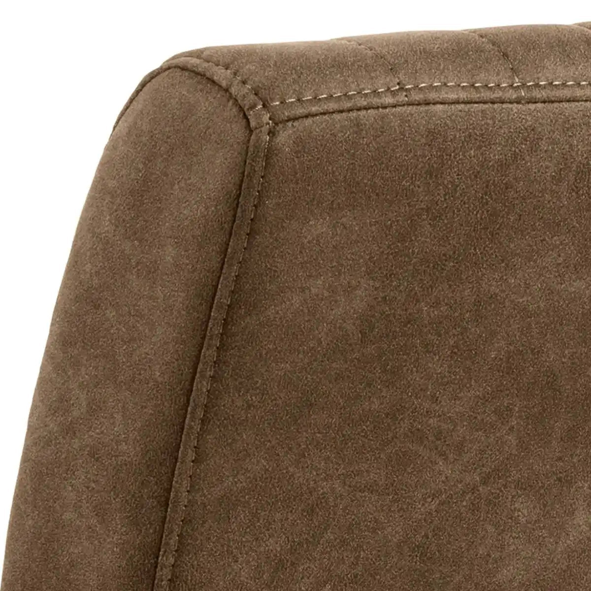 Adele Dining Chair In Light Brown Fabric Set Of 2 - Price Crash Furniture