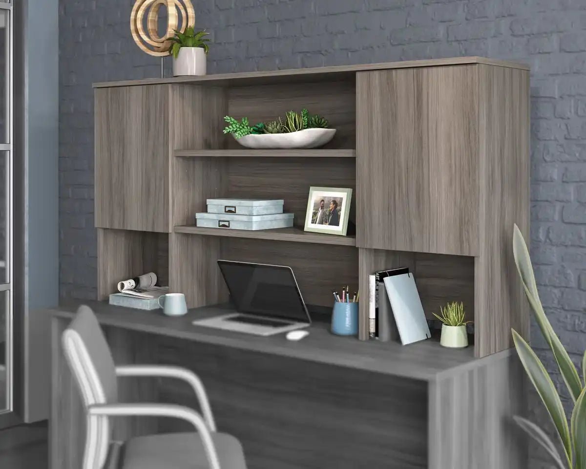 Affiliate 1800 Hutch for Affiliate Desk and Bow Front Desk by Teknik - Price Crash Furniture