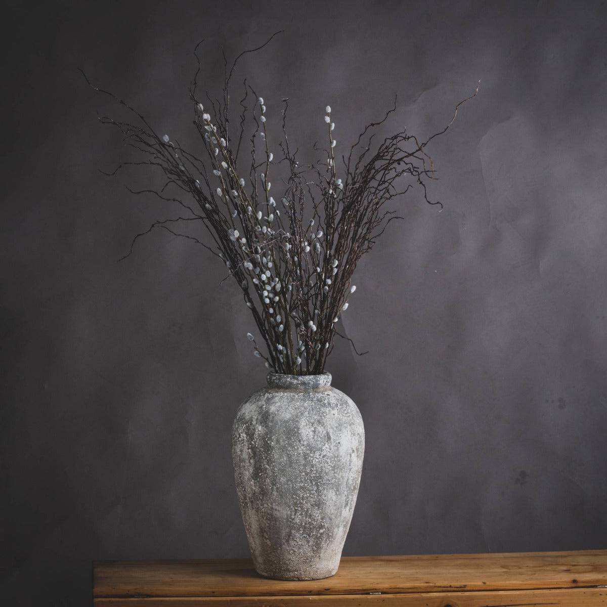 Aged Stone Tall Ceramic Vase - Price Crash Furniture