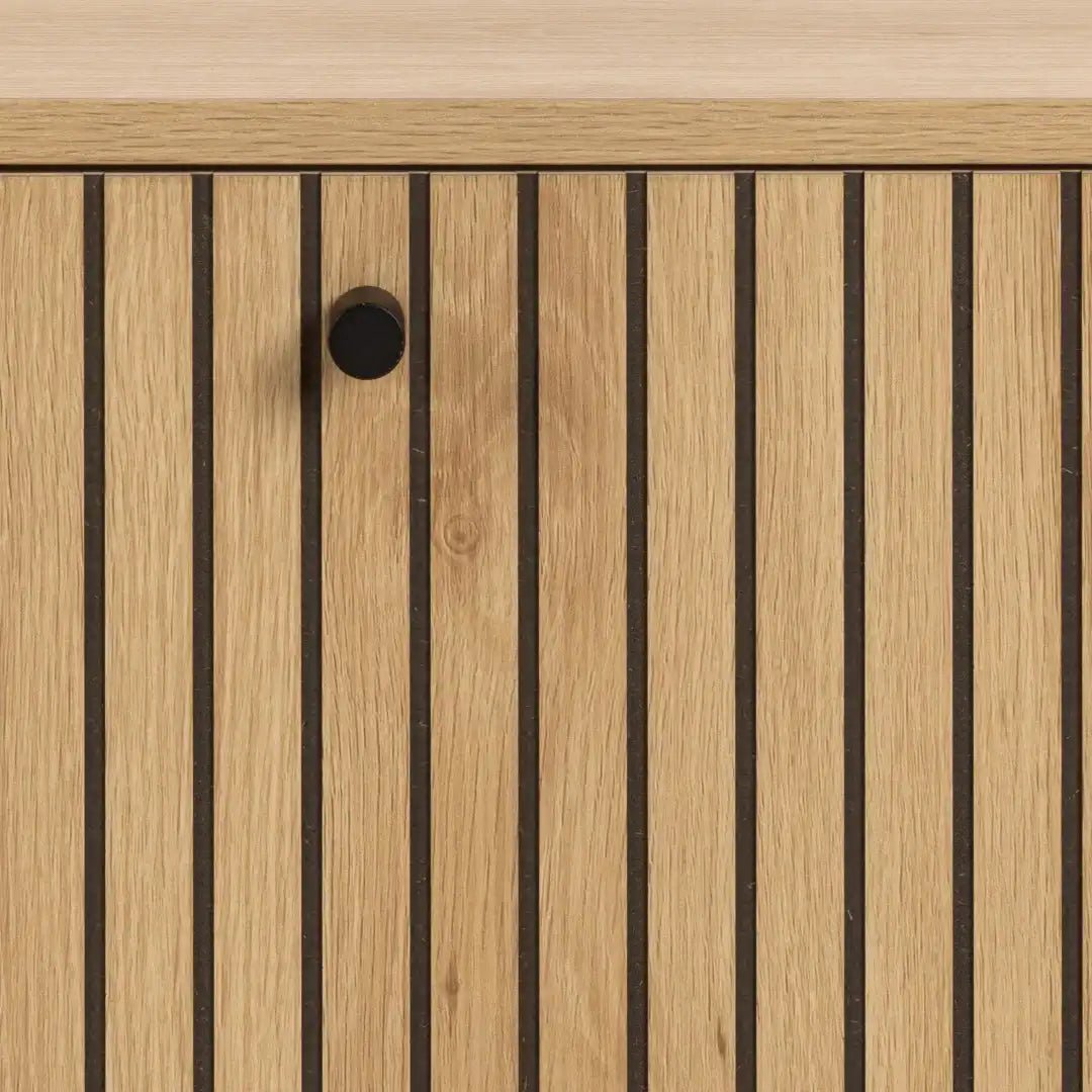 Albany Shoe Cabinet 1 Flip Down Door In Oak - Price Crash Furniture