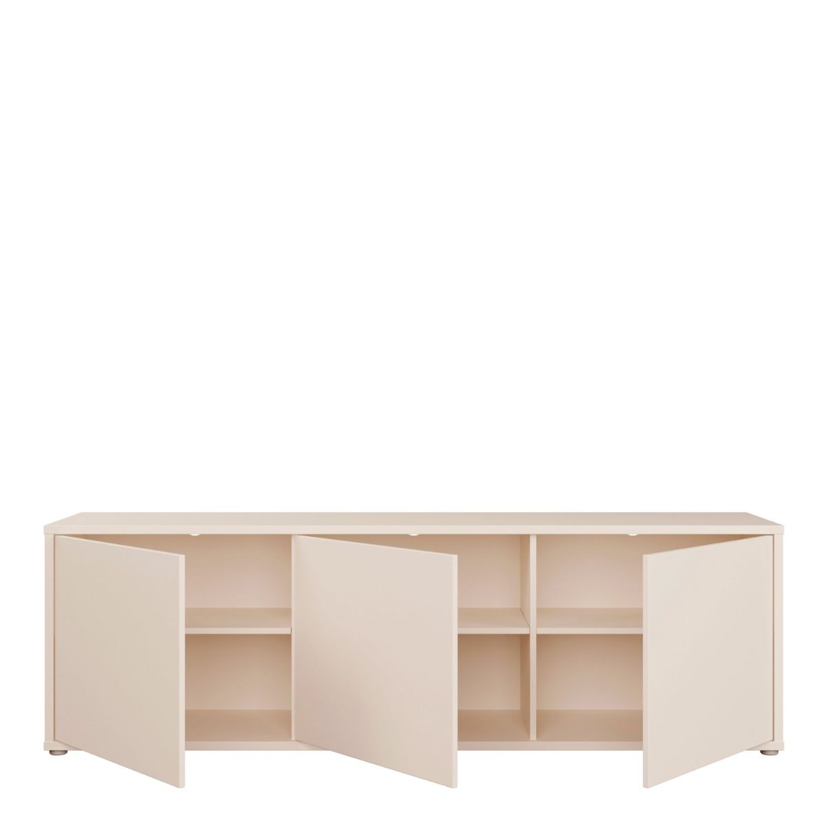 Alice Springs Large TV Cabinet With 3 Push To Open Doors in Sand - Price Crash Furniture
