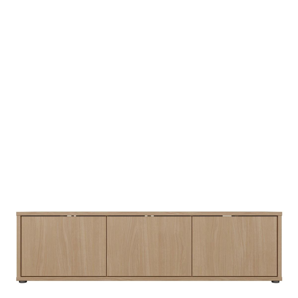 Alice Springs Wide TV Cabinet With 3 Push To Open Doors In Elegancia Oak - Price Crash Furniture