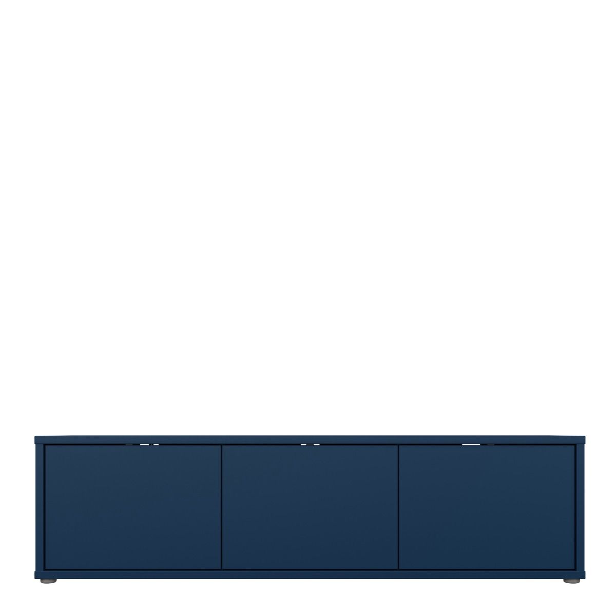 Alice Springs Wide TV Cabinet With 3 Push To Open Doors In Night Blue - Price Crash Furniture