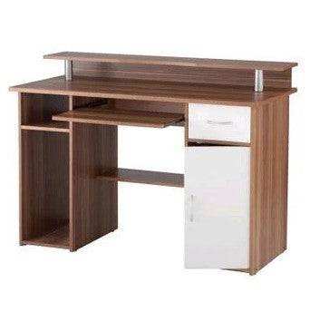 Alphason Albany Walnut Computer Desk - Price Crash Furniture