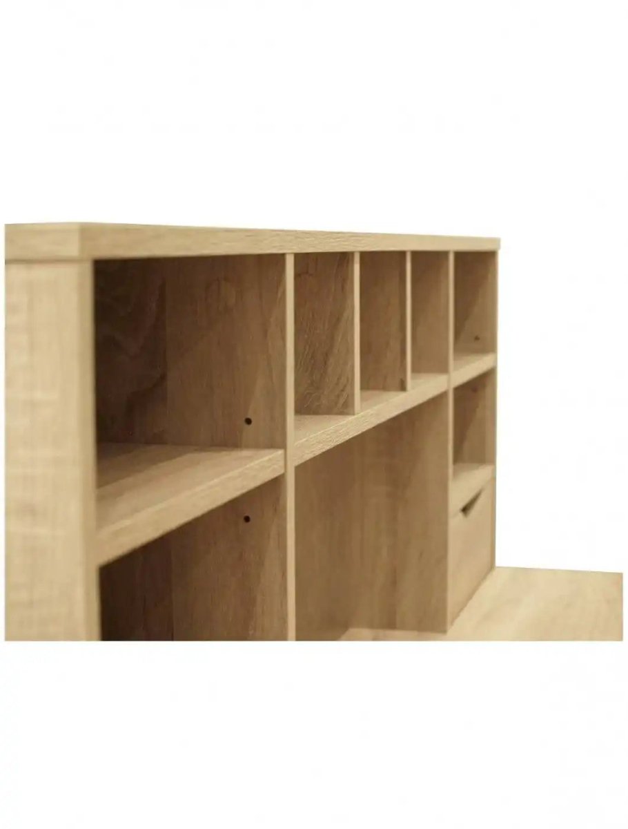 Alphason Albion Home Office Computer Desk with Hutch - Price Crash Furniture