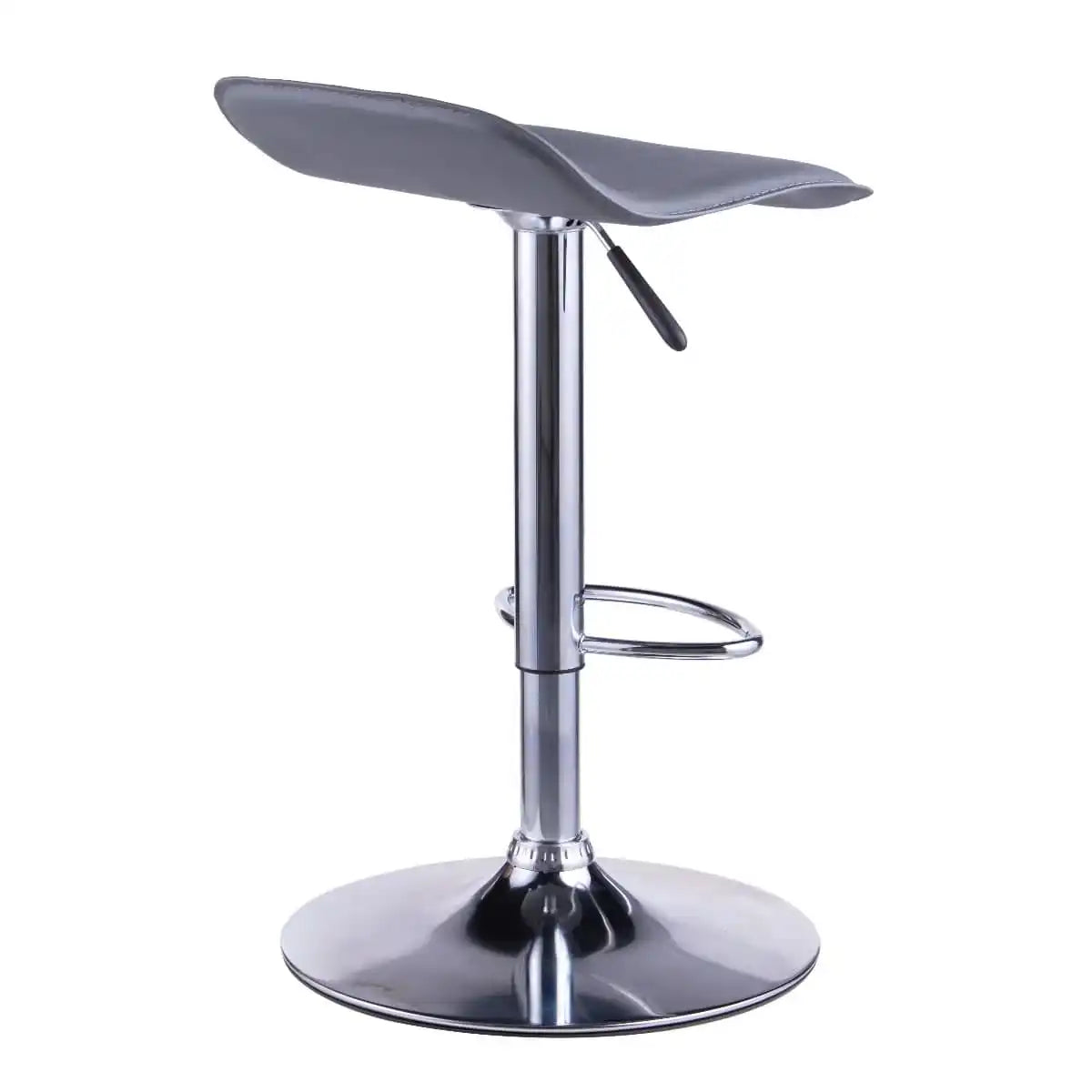 Alphason Ohio Leather Barstool in Grey - Price Crash Furniture