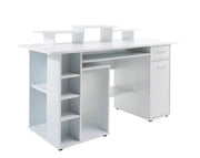 Alphason San Diego White Office Desk - Price Crash Furniture